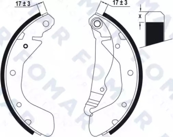 Комплект тормозных колодок FOMAR Friction FO 0635